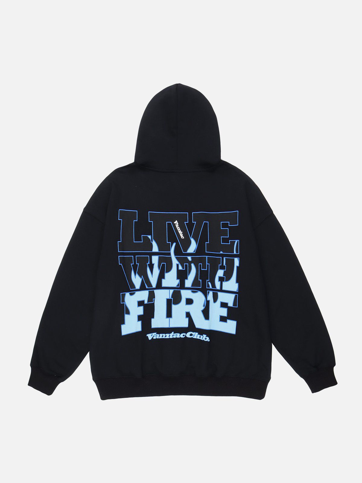 Talishko™ – Flame Letters Print Hoodie