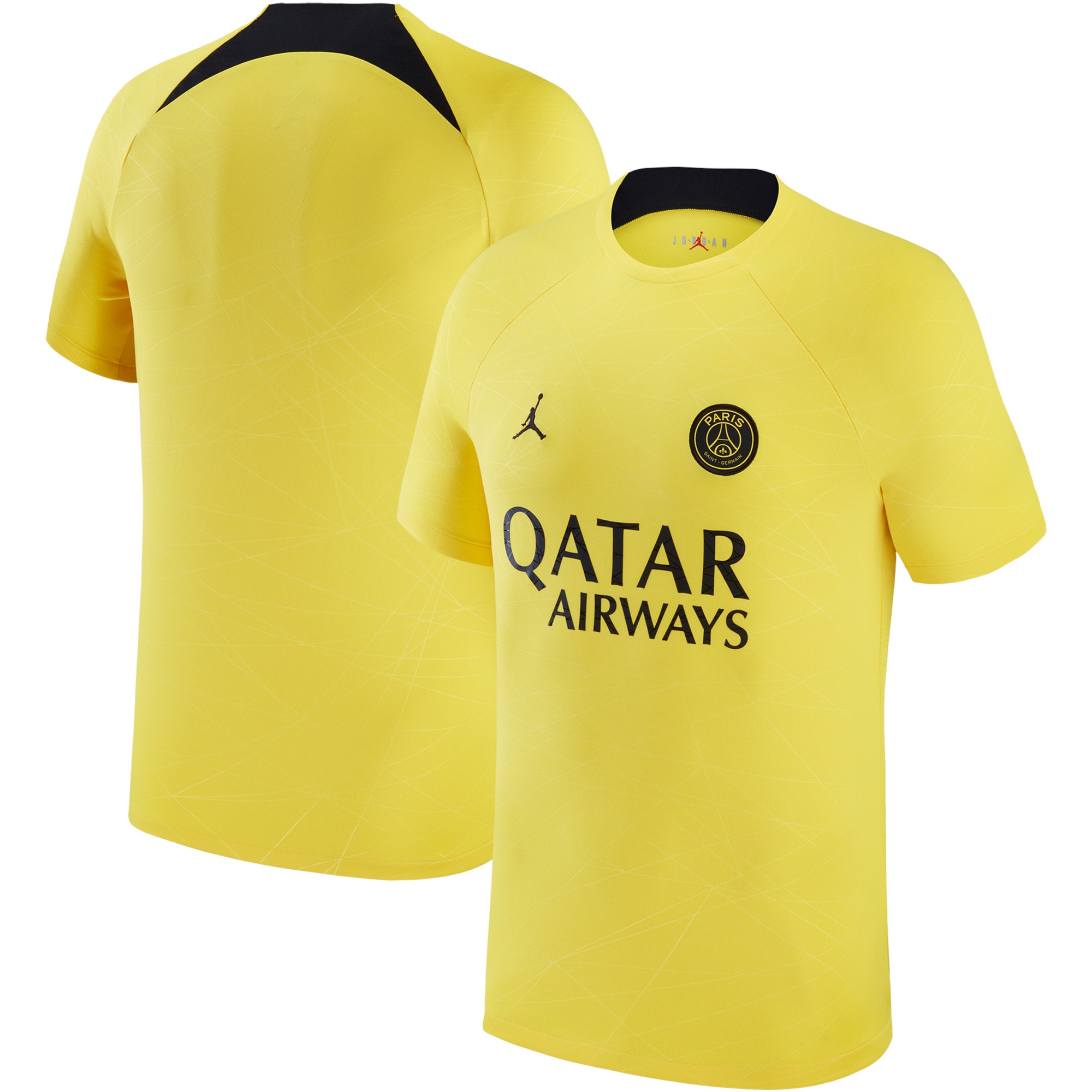 Paris Saint-Germain Jordan Brand 2022/23 Pre-Match Top – Yellow