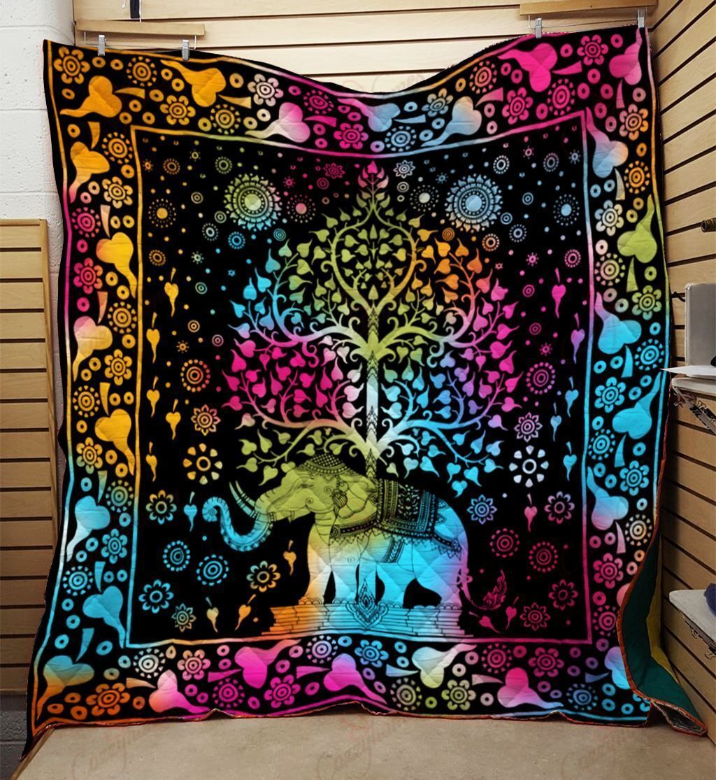 Elephants XL2703576CL Quilt Blanket