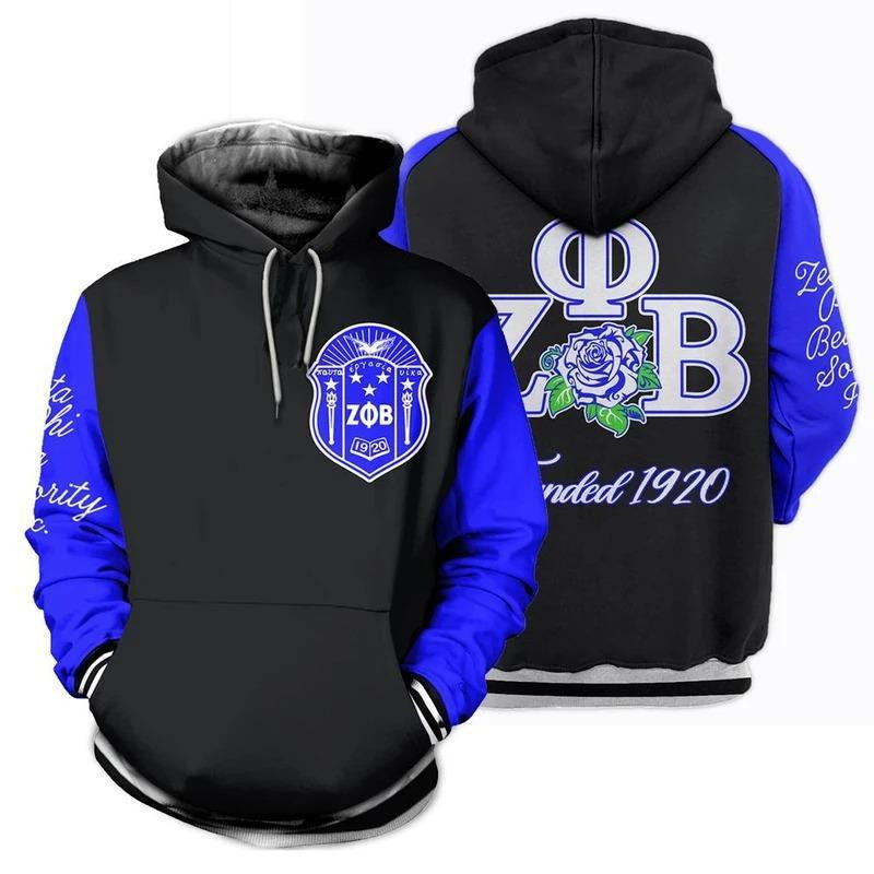 Sorority Hoodie – Rose Zeta Phi Beta Hoodie