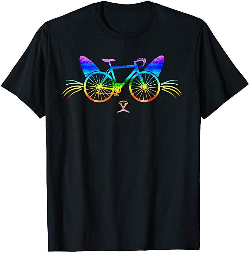 Cat Bicycle Design – Best Kitten Kitty Pet Paws Lover Gift T-Shirt