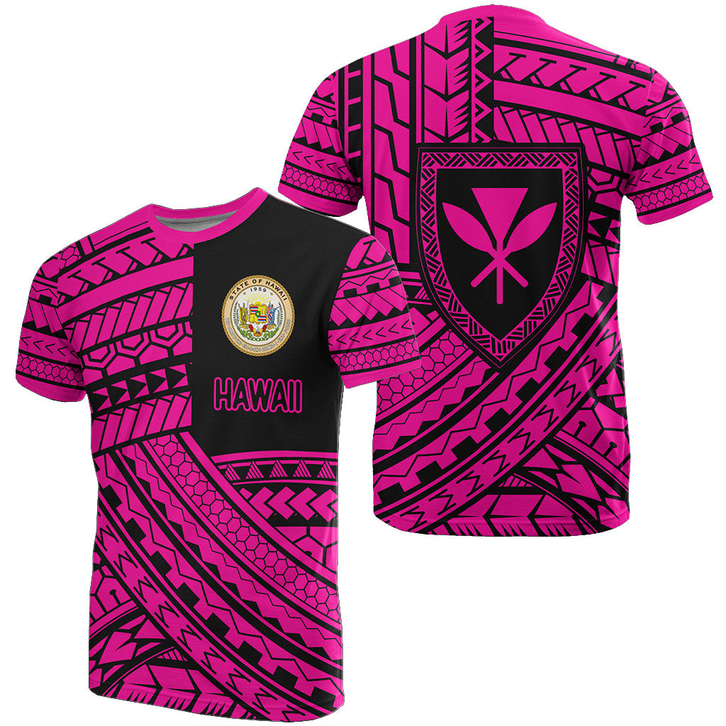 Hawaiian Coat Of Arms Polynesian Pink Quarter Style Ah Ha28466