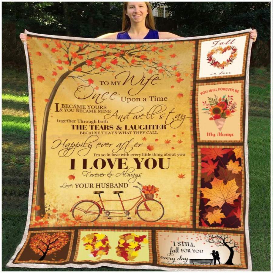 Autumn Blanket Giving Wife I Love You Forever And Always