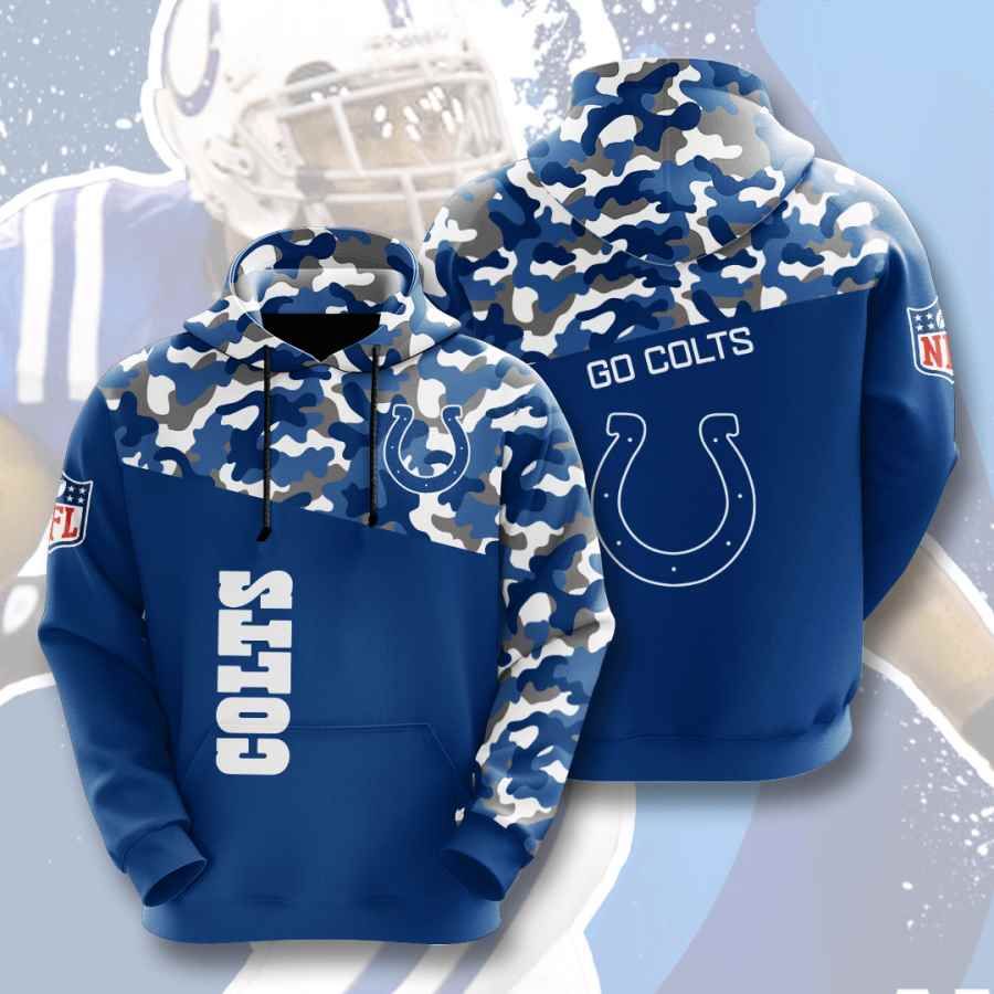 Sports American Football Indianapolis Colts Usa 172 Hoodie 3D Hoodie 3D Pullover Zip Hoodie 3D