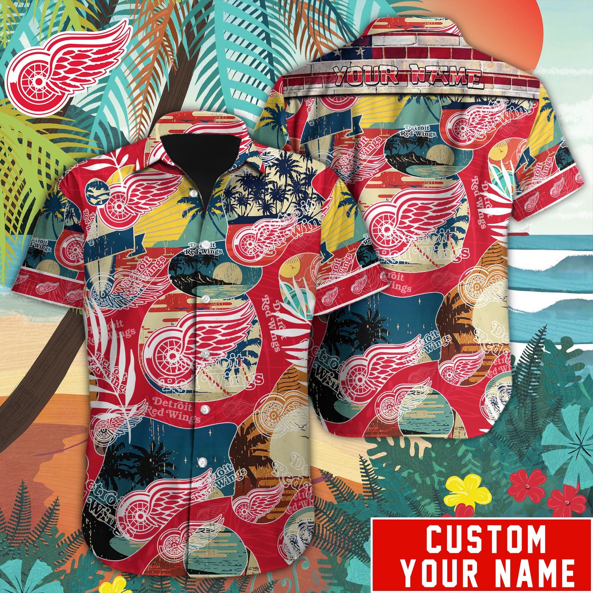 Detroit Red Wings Triumph In Hawaiian Threads