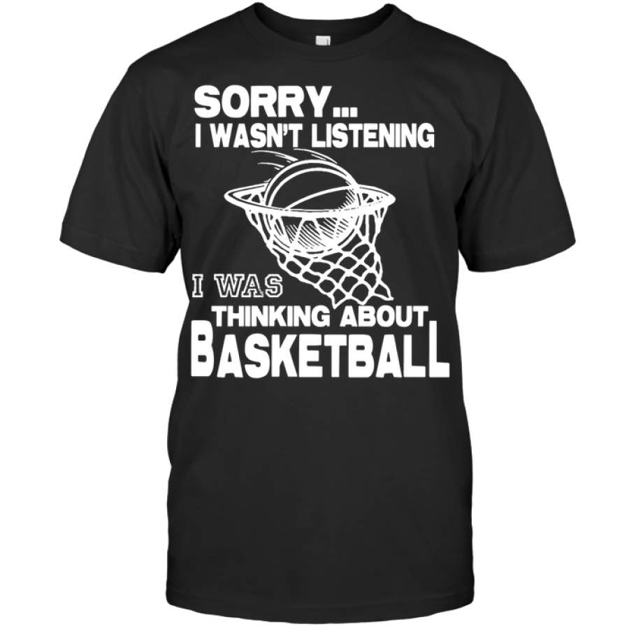 Basketball Thinking about basketball custom tshirt design