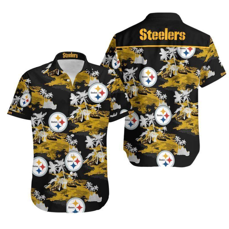 Beach Shirt Nfl Pittsburgh Steelers Hawaii 3D Shirt Tnt Combo Beach