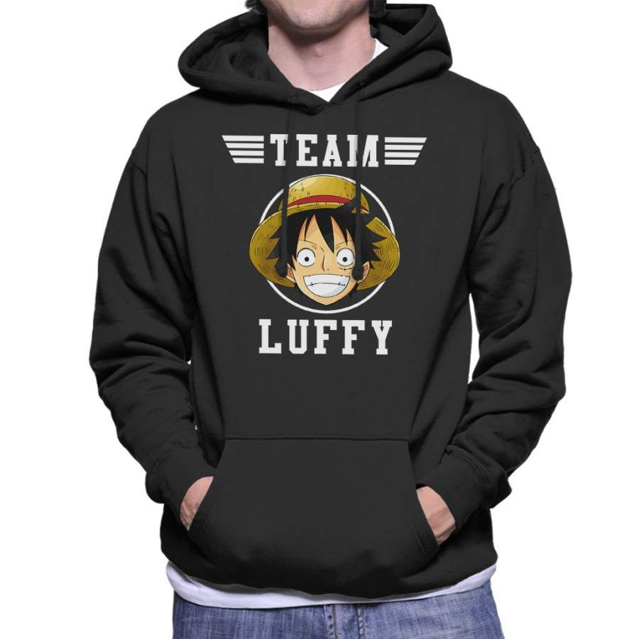 Team Monkey D Luffy One Piece Men’s Hooded Sweatshirt