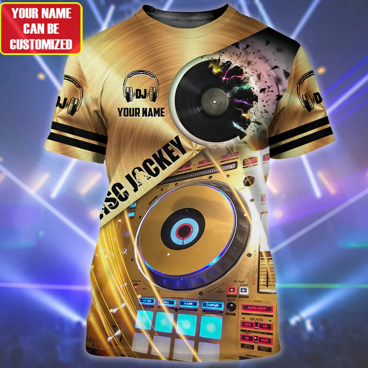 Customized 3D All Over Print Dj Shirt, Unisex Premium Tshirt For Dj Boyfriend, Dj Gift