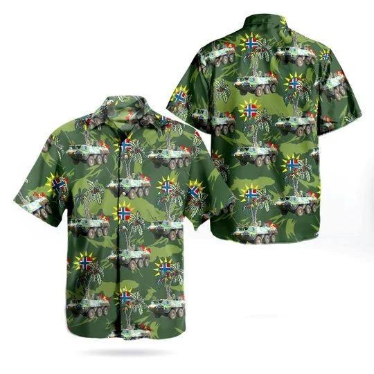 Norwegian Army Sisu Veteran Hawaii Unisex Print Aloha Short Sleeve Casual Shirt Ha110449