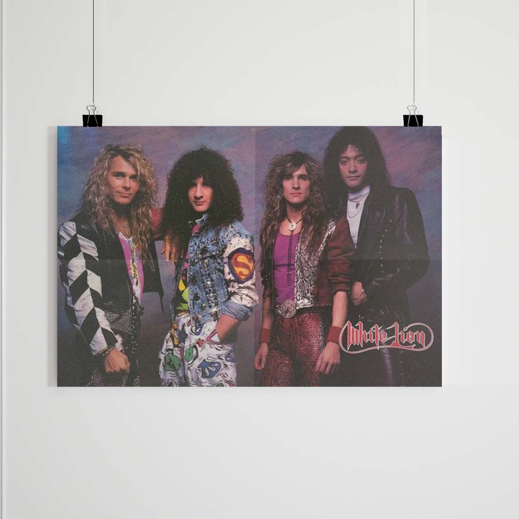 White Lion 1988 Band Poster