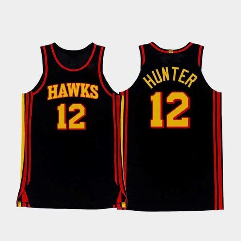 Atlanta Hawks Deandre Hunter #12 NBA 2020 New Arrival Black Jersey