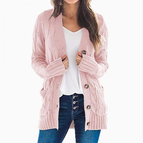 2020 Women Autumn Open Front Knitted Cardigan Sweater Pockets Outwear Coat Women’s Clothing свитер женский pull femme alx