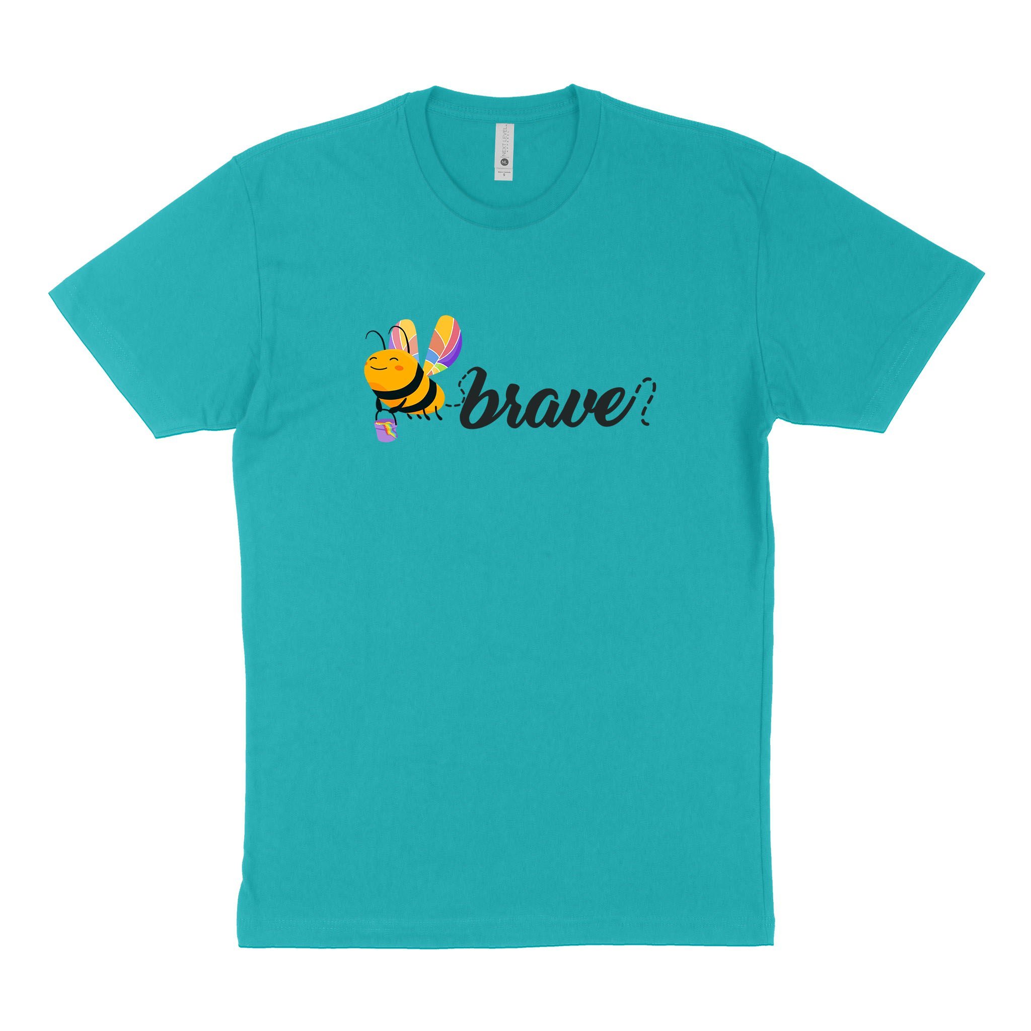 LGBT Unisex’s Graphic Tees, LGBT Fashion Designs, Graphic Unisex T-Shirt, Husband Wife Personalized Gifts, Bee Brave Next Level 3600 Unisex T-Shirt