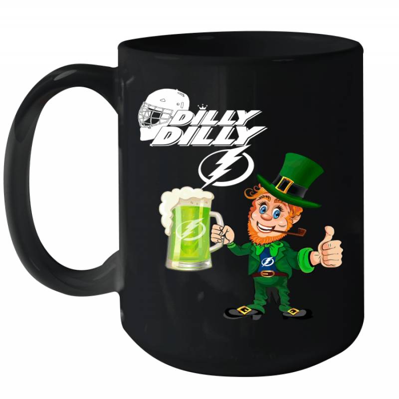 Tampa Bay Lightning Dilly Dilly Saint Patrick Day Ceramic Mug 15oz