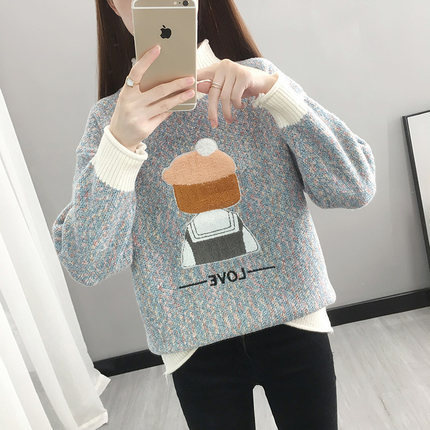 Women Casual Pullovers Sweater Autumn Winter Mock Neck Knitted Sweater Long Sleeve Slim Female Tops Warm Basic Knitwear Jumper alx