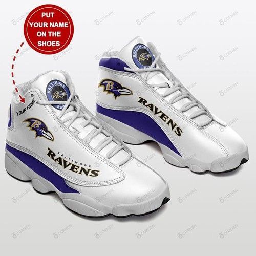Baltimore Ravens Shoes Personalized Air JD13 Sneakers Perfect Gift ...