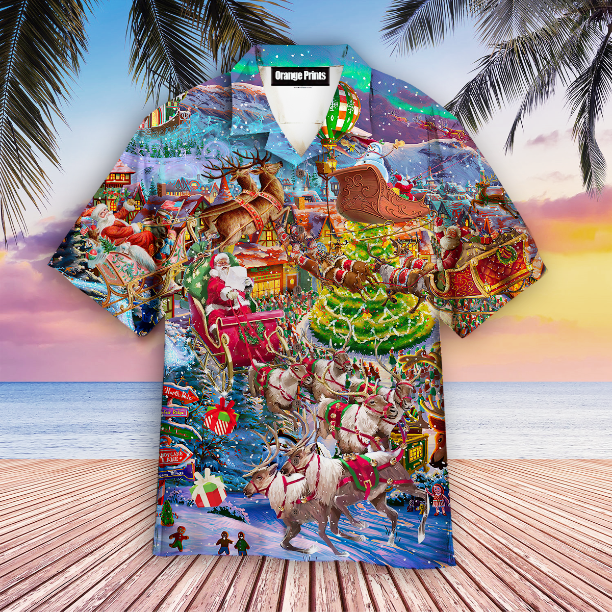 Christmas Say Hi From Santa Aloha Hawaii Shirts For Men Women Ha101717