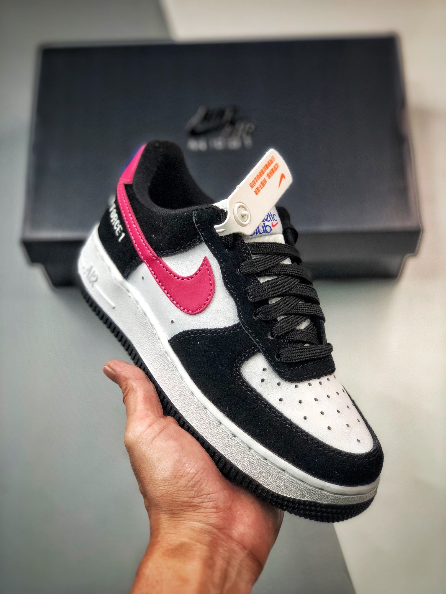 Nike Air Force 1 Low Athletic Club Off-NoirPink PrimeWhite 5340465