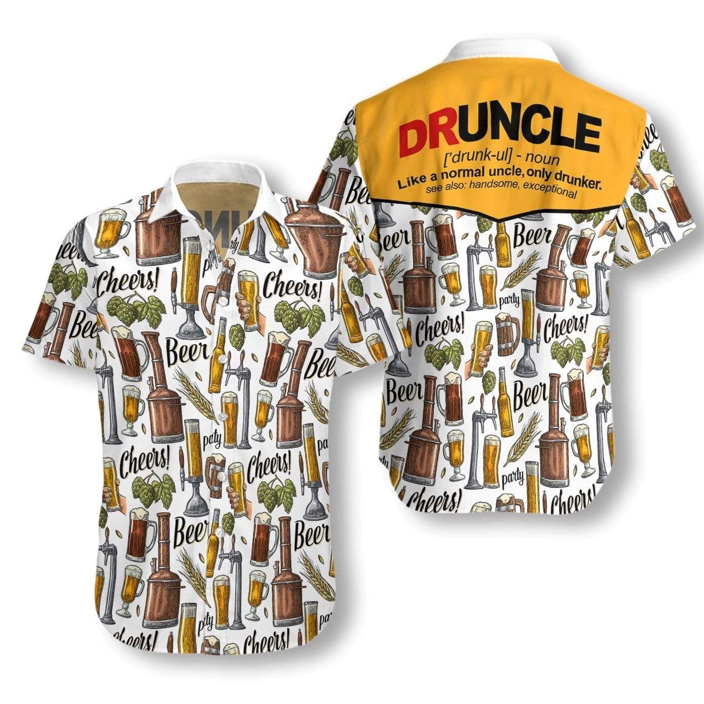 Beer Hawaii Shirt Druncle And Foods Aloha Ha11164