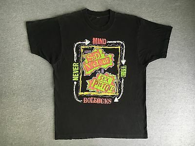 Vintage Sex Pistols Nevermind The Bollocks Shirt 80’s Sid Vicious Punk Rock L 5345