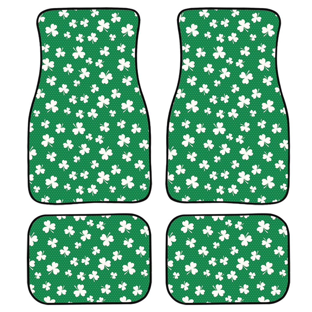 Polka Dot Irish St. Patrick’S Day Print Front And Back Car Floor Mats, Front Car Mat