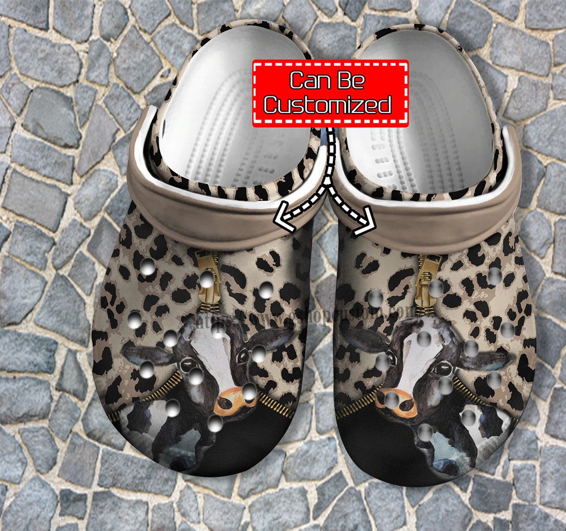 Cow Leopard Leather Crocs Shoes Gift Cow Girl – Farm Country Girl Cow Lover Shoes Croc Clogs Customize- Cr-Ne0197 – Gigo Smart