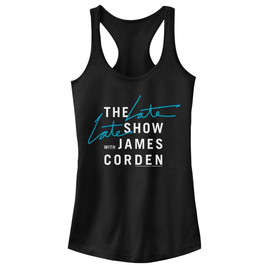 The Late Late Show with James Corden Junior’s Classic Logo  Racerback Tank