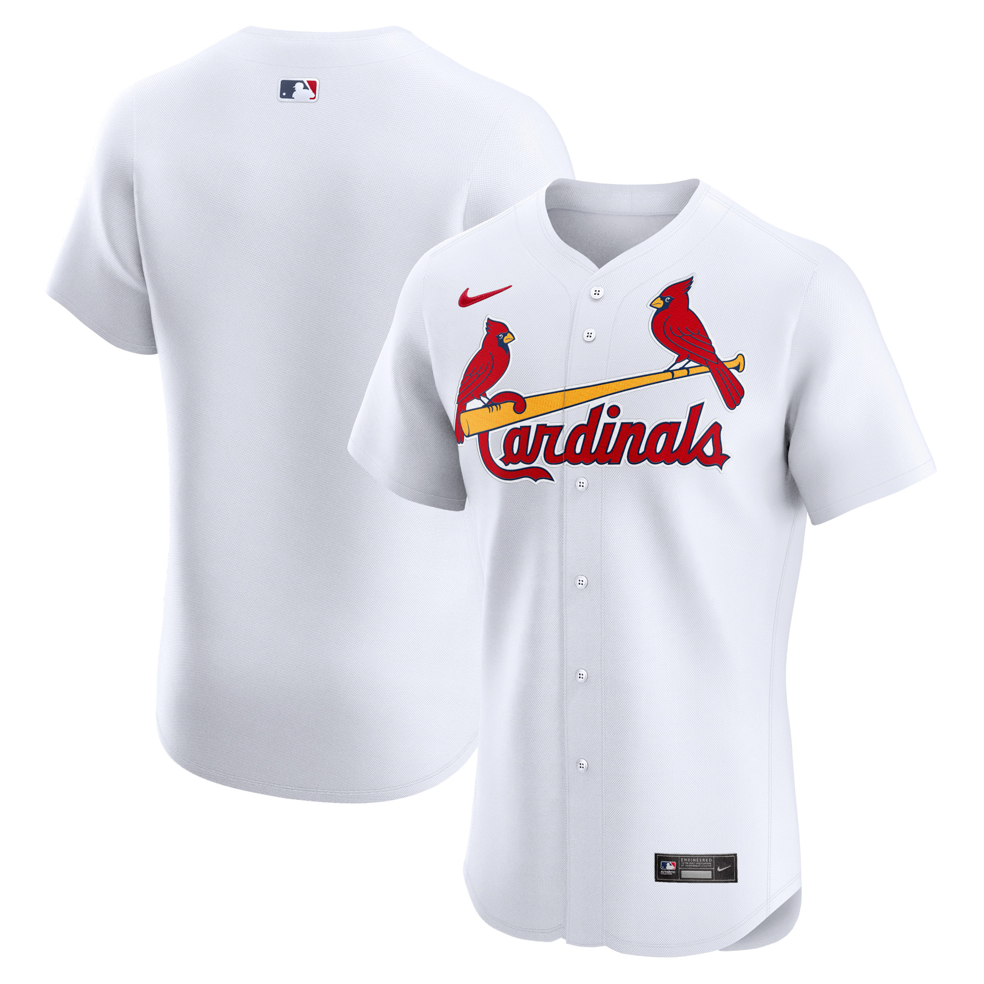 St. Louis Cardinals Home Elite Jersey – White