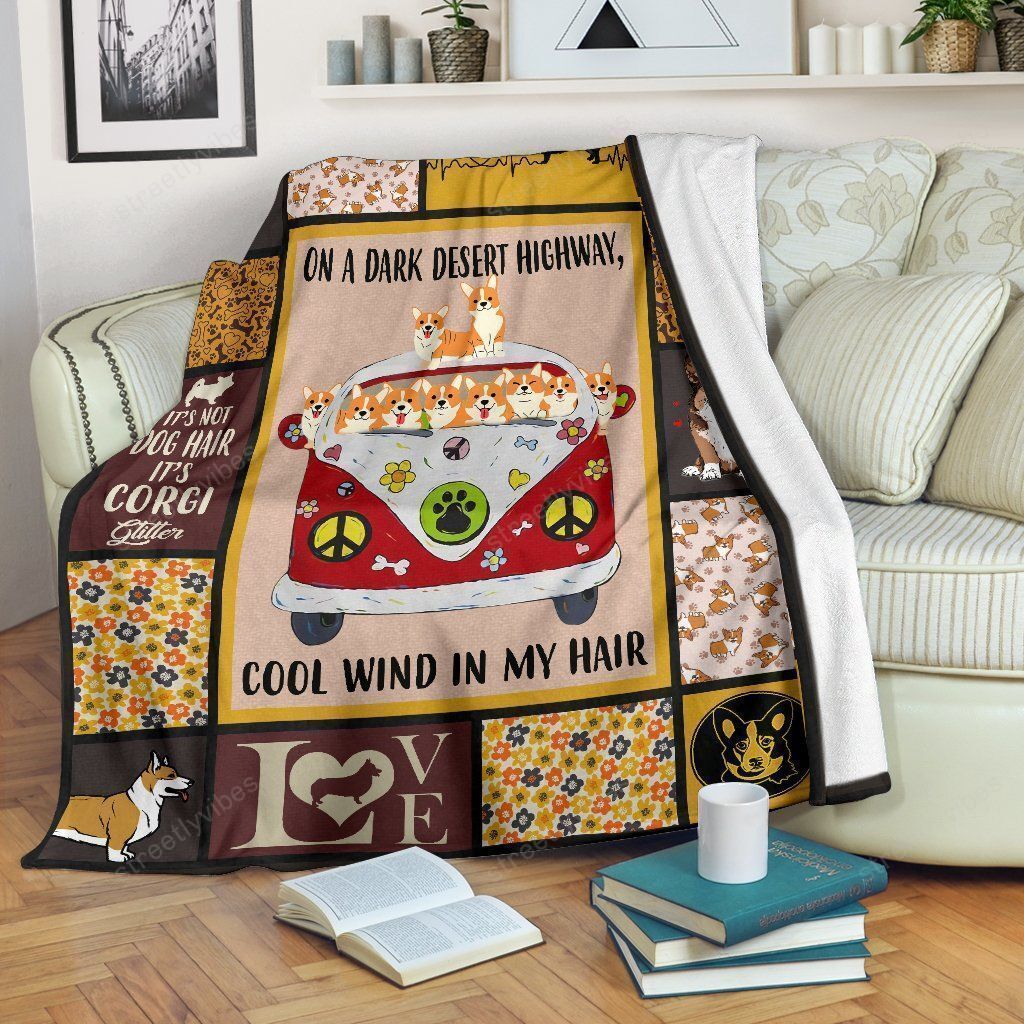 Cartoon Corgi Blanket Bl026Pa