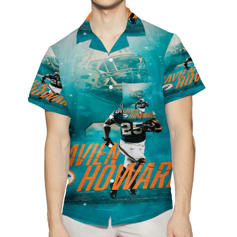 Miami Dolphins Xavien Howard1 3D All Over Print Summer Beach Hawaiian Shirt With Pocket