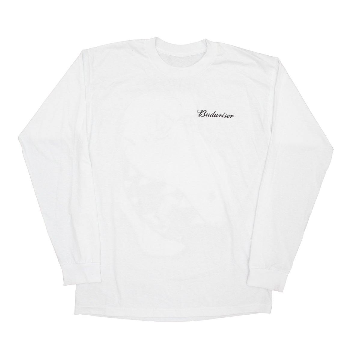 Budweiser T-Rex Crush Long Sleeve Shirt – White