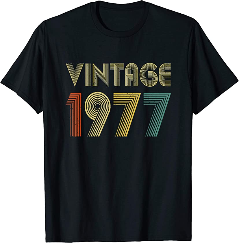 43rd Birthday Gift Vintage 1977 Classic Men Women 43 Years T-Shirt