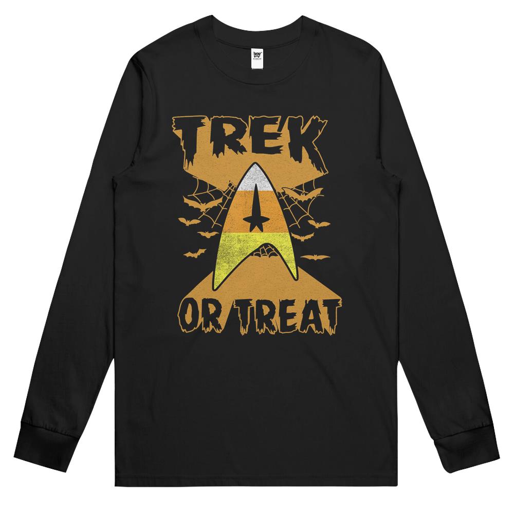 Star Trek Candy Corn Trek Or Treat Halloween Long Sleeve T Shirts