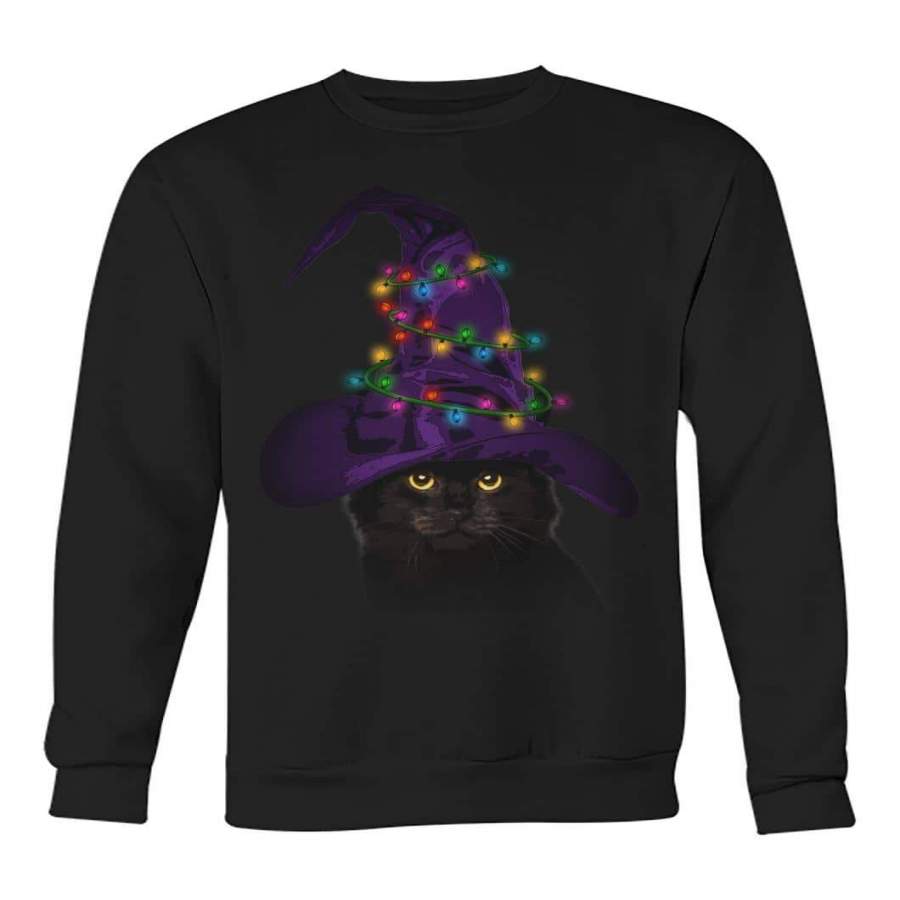 Black Cat Christmas Shirt – Witch Hoodie