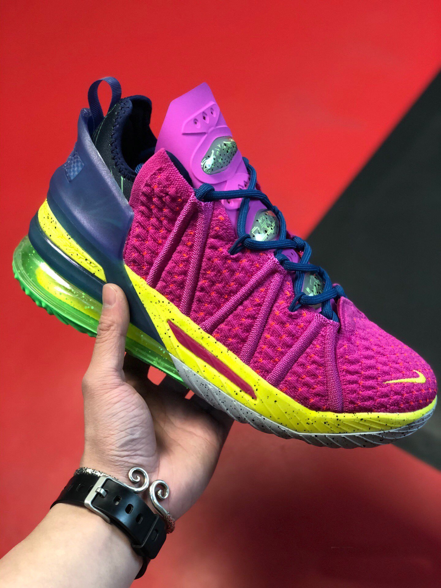 Nike LeBron 18 Los Angeles By Night Pink PrimeMulticolor 5338462