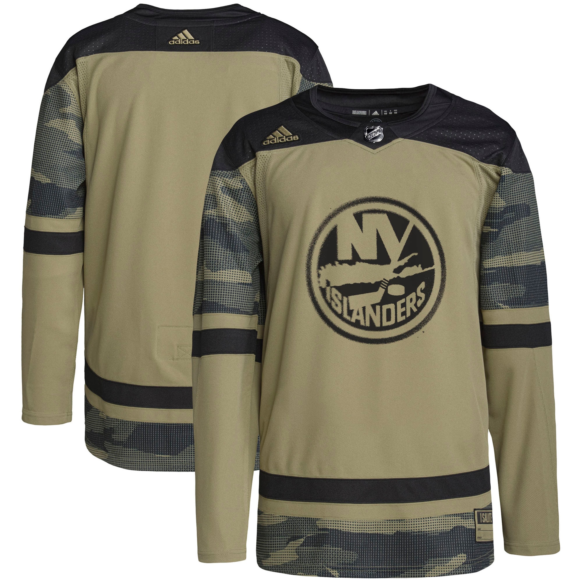 New York Islanders Military Appreciation Team Authentic Practice Jersey – Camo