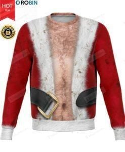 White Skin Hairy Body Christmas For Unisex Ugly Christmas Sweater, All Over Print