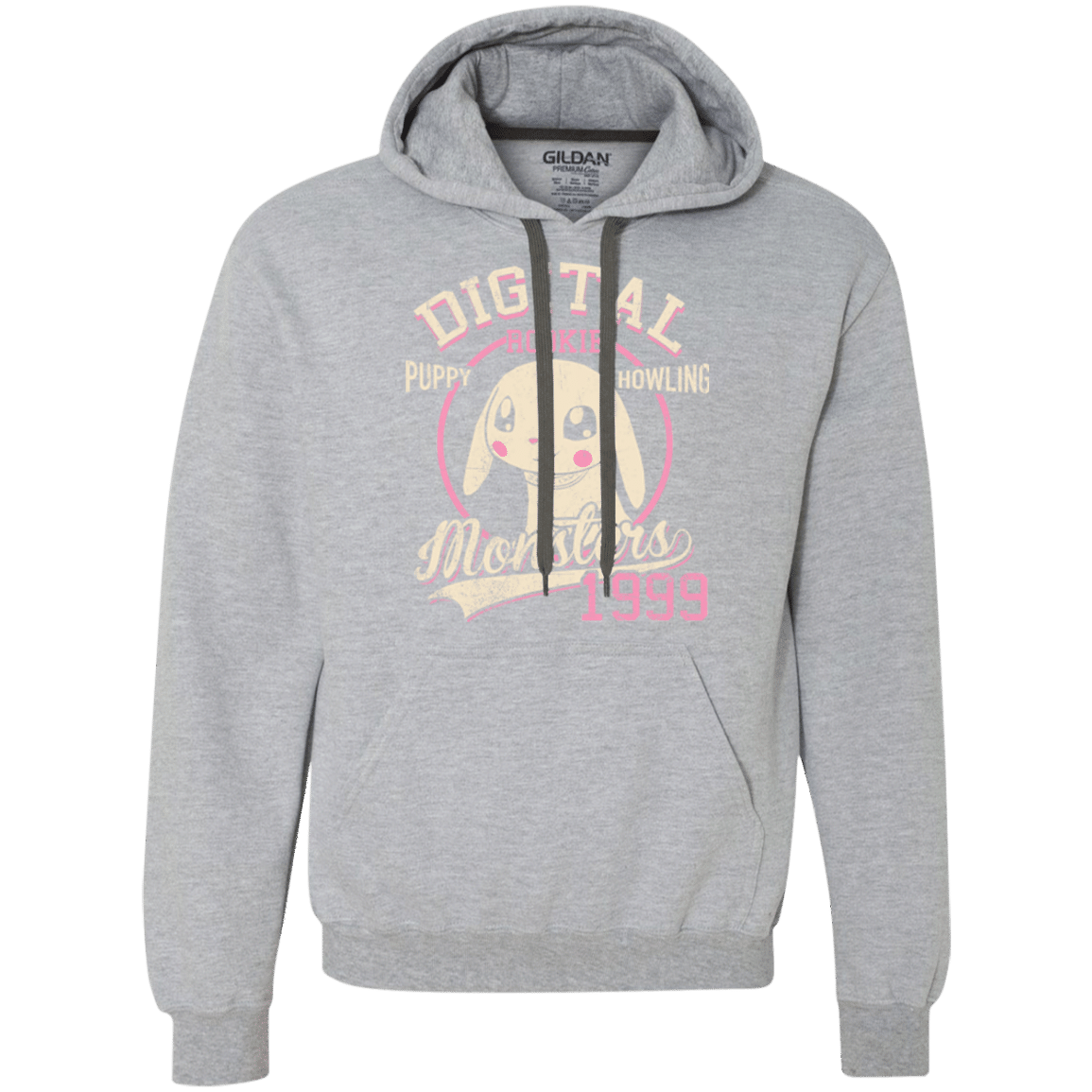 Puppy Howling Premium Fleece Hoodie