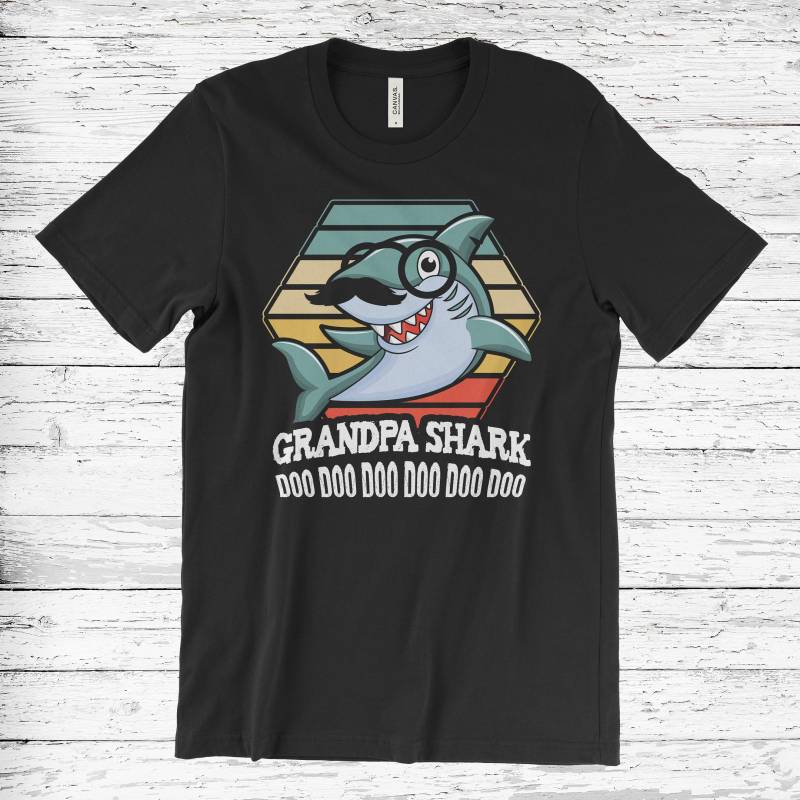 Crushtee Grandpa Shark T Shirt, Grandma Shark, Daddy Shark Shirt, Aunt Shark, Sister Shark, Brother Shark, Uncle Shark, Baby Shark, Mommy Shark Shirt Long Sleeve Hoodie