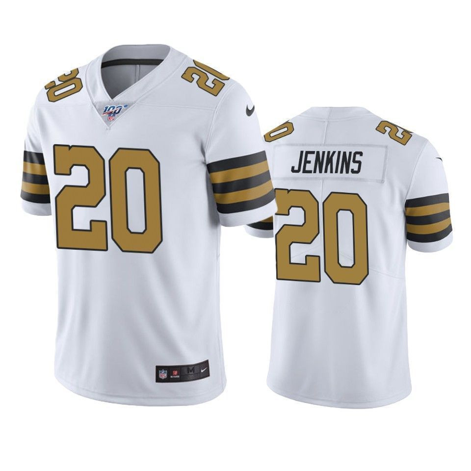 New Orleans Saints Janoris Jenkins White 100Th Season Color Rush 3D Jersey