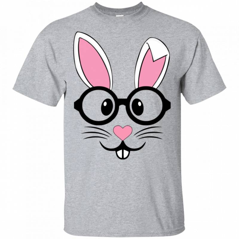 Nerd Emoji Bunny Easter Shirt For Men & Women T-Shirt VA03