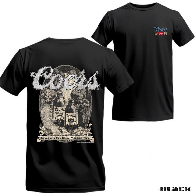 Coors Banquet Vintage Beer T-Shirt, Classic Retro Brewing Tee for Beer Lovers, Black Graphic Shirt, Perfect for Casual Wear and Collectors