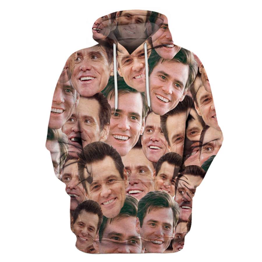 3D AOP Funny Jim Carrey Shirt