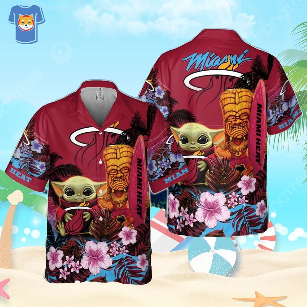 Miami Heat Baby Yoda National Basketball Hawaiian Shirt