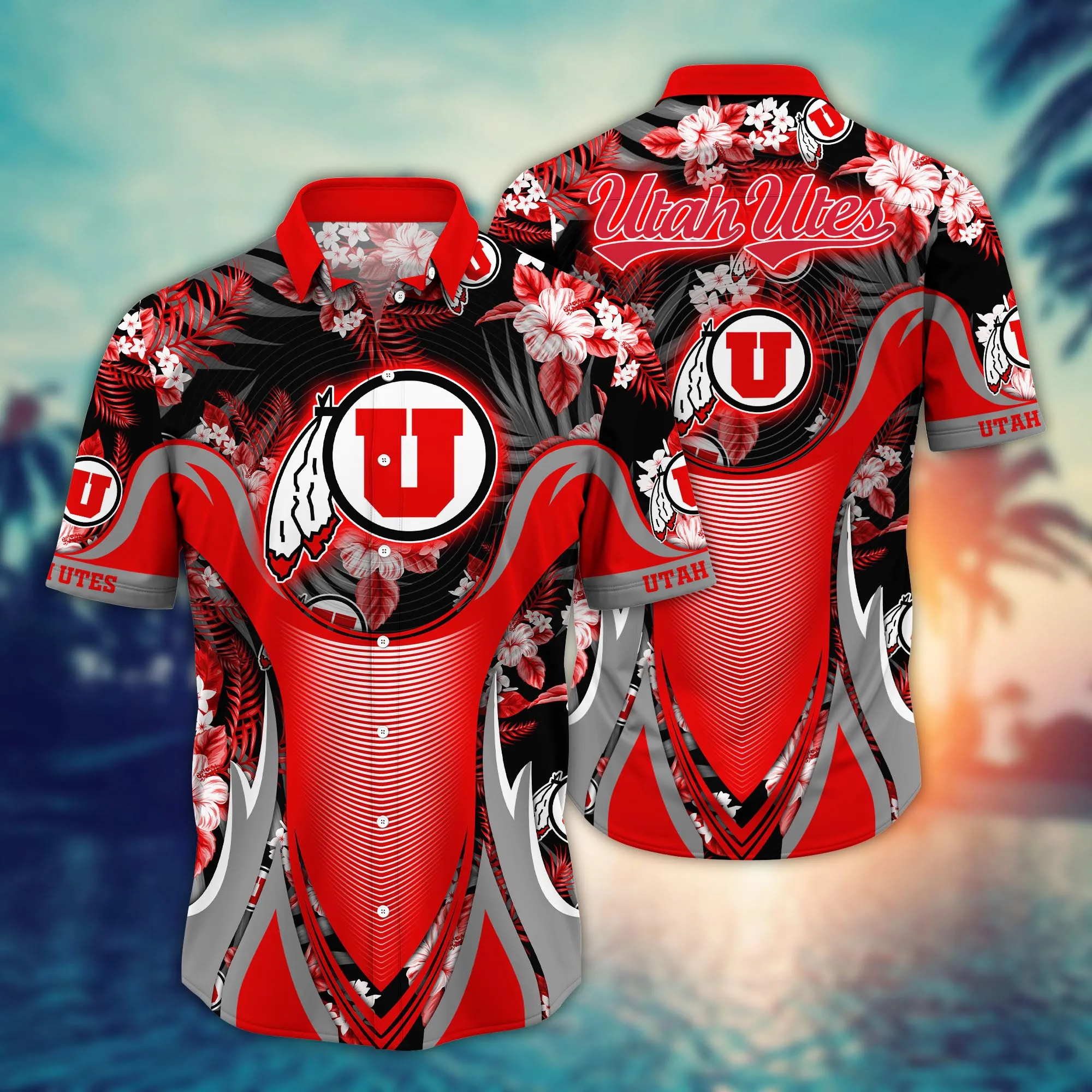 Utah Utes NCCA Hawaiian Shirt Lemonade Stands Aloha Shirt