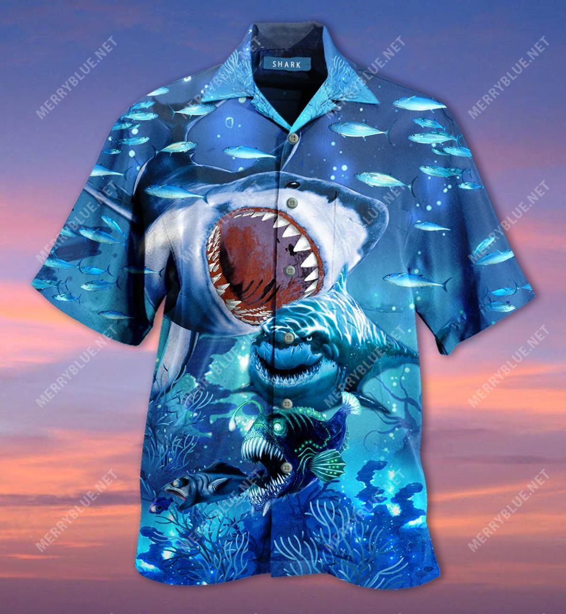 “I’M The Best” Shark Aloha Hawaiian Shirt Colorful Short Sleeve Summer Beach Casual Shirt For Men And Women