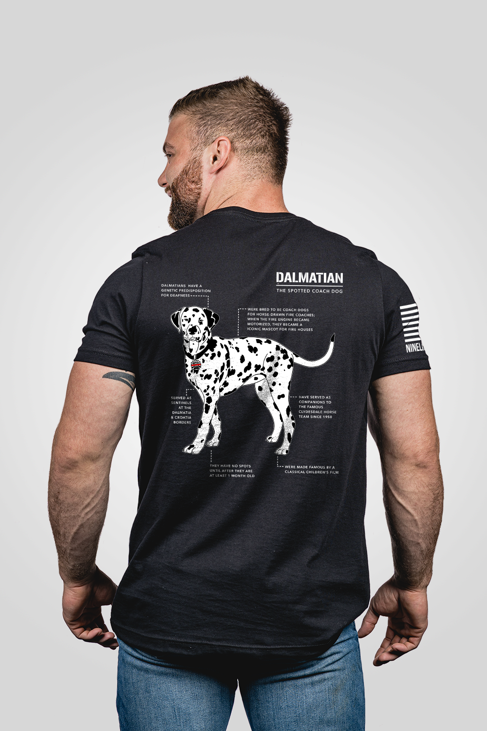 Men’s T-Shirt – Dalmatian Schematic