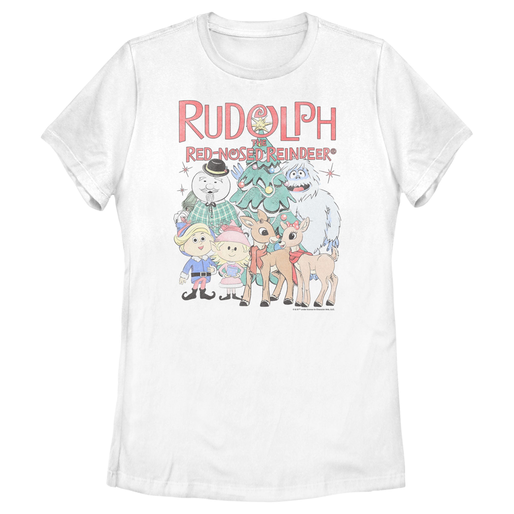 Rudolph The Red-Nosed Reindeer Women’S Group Picture  T-Shirt