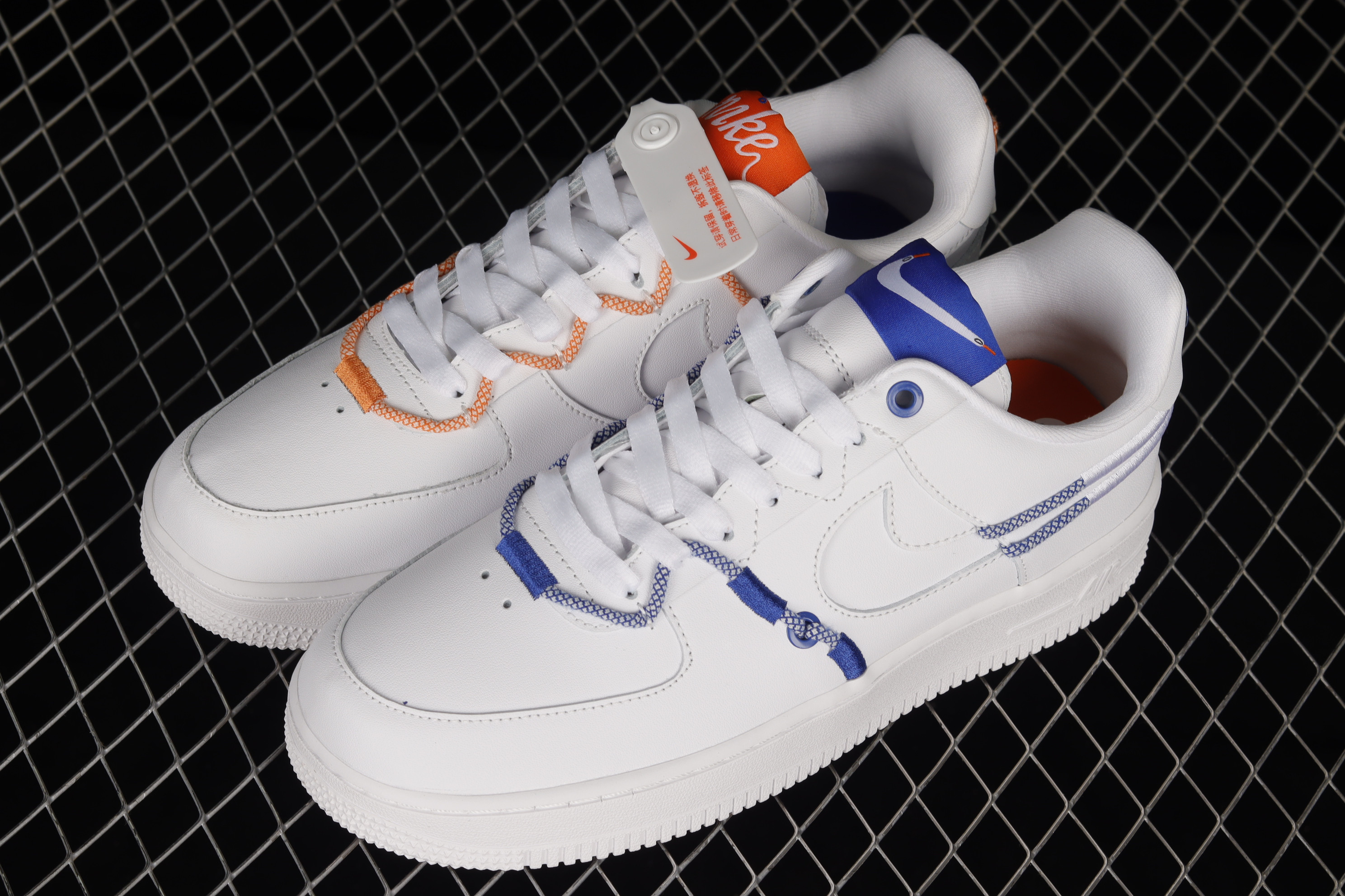 Nike Air Force 1 ’07 LX ‘White Safety Orange’ Shoes Sneakers SNK539215799